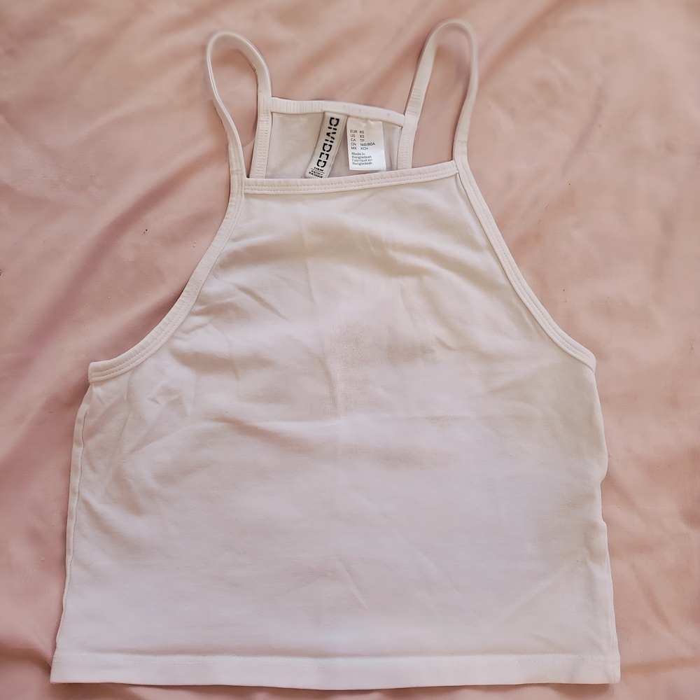 H&M White Crop Top